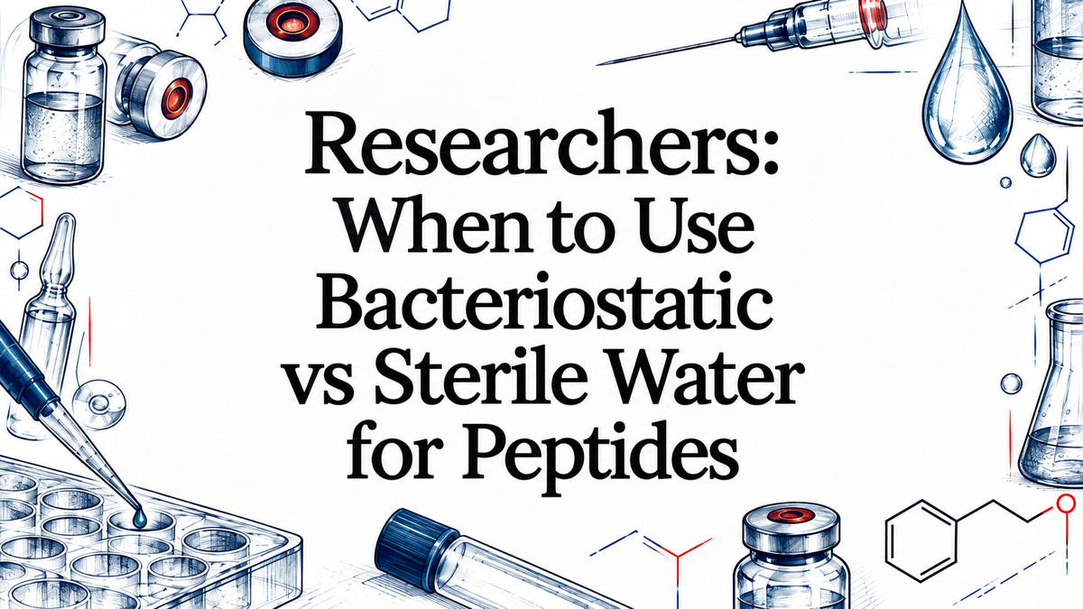 Researchers: When to Use Bacteriostatic vs Sterile Water for Peptides