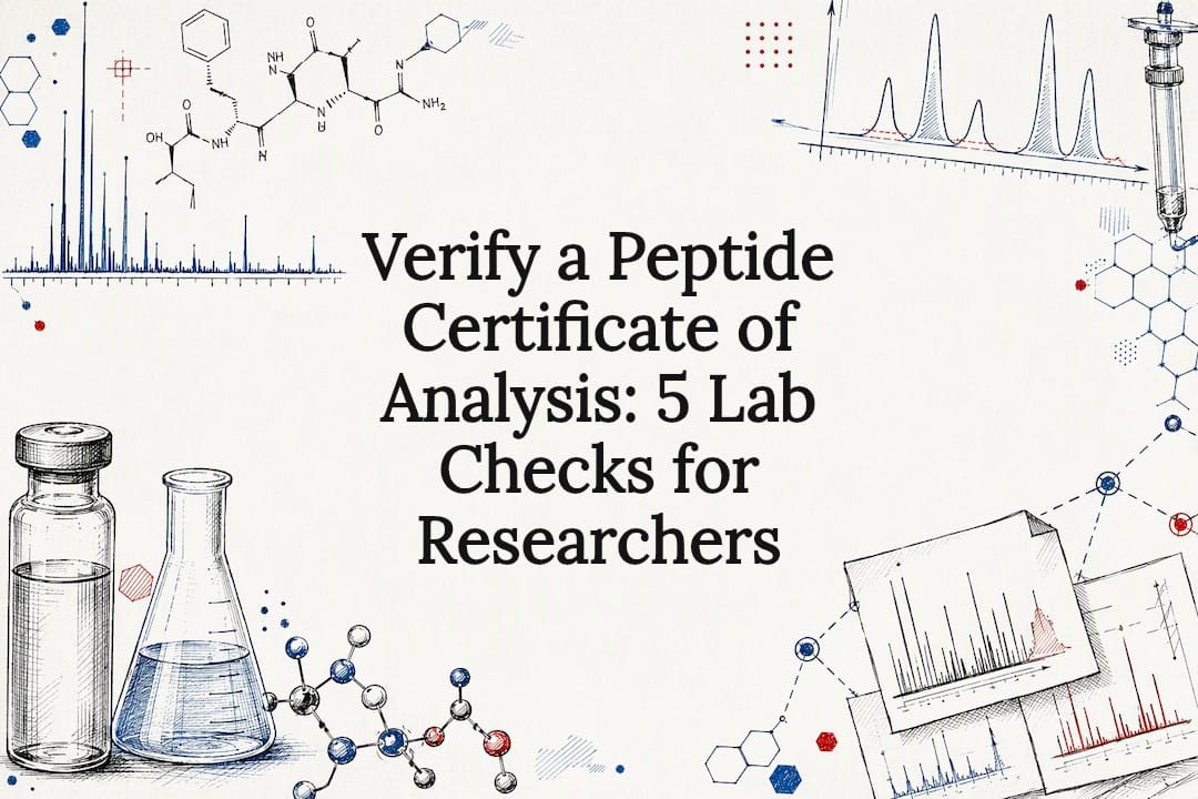 Peptide certificate verification title card