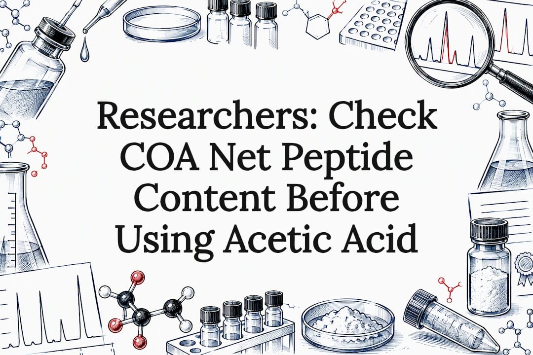 COA and peptide research title card