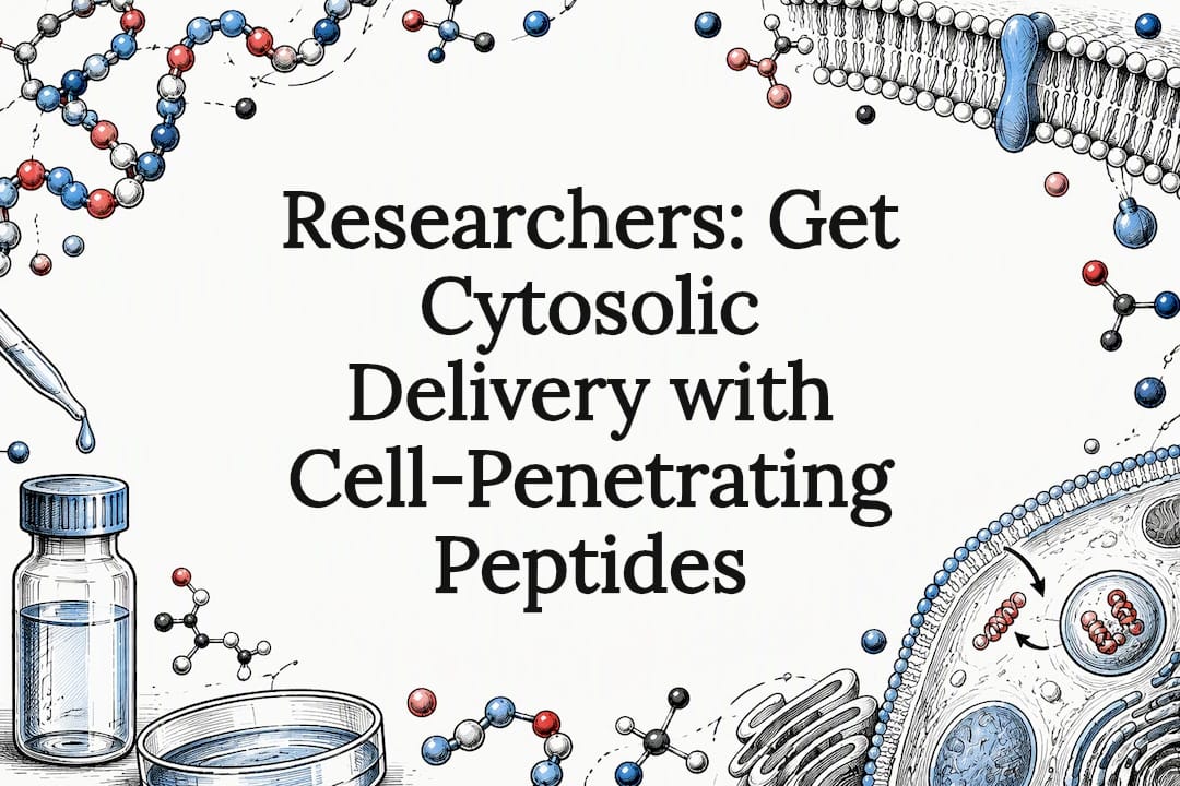 Decorative peptide delivery title card