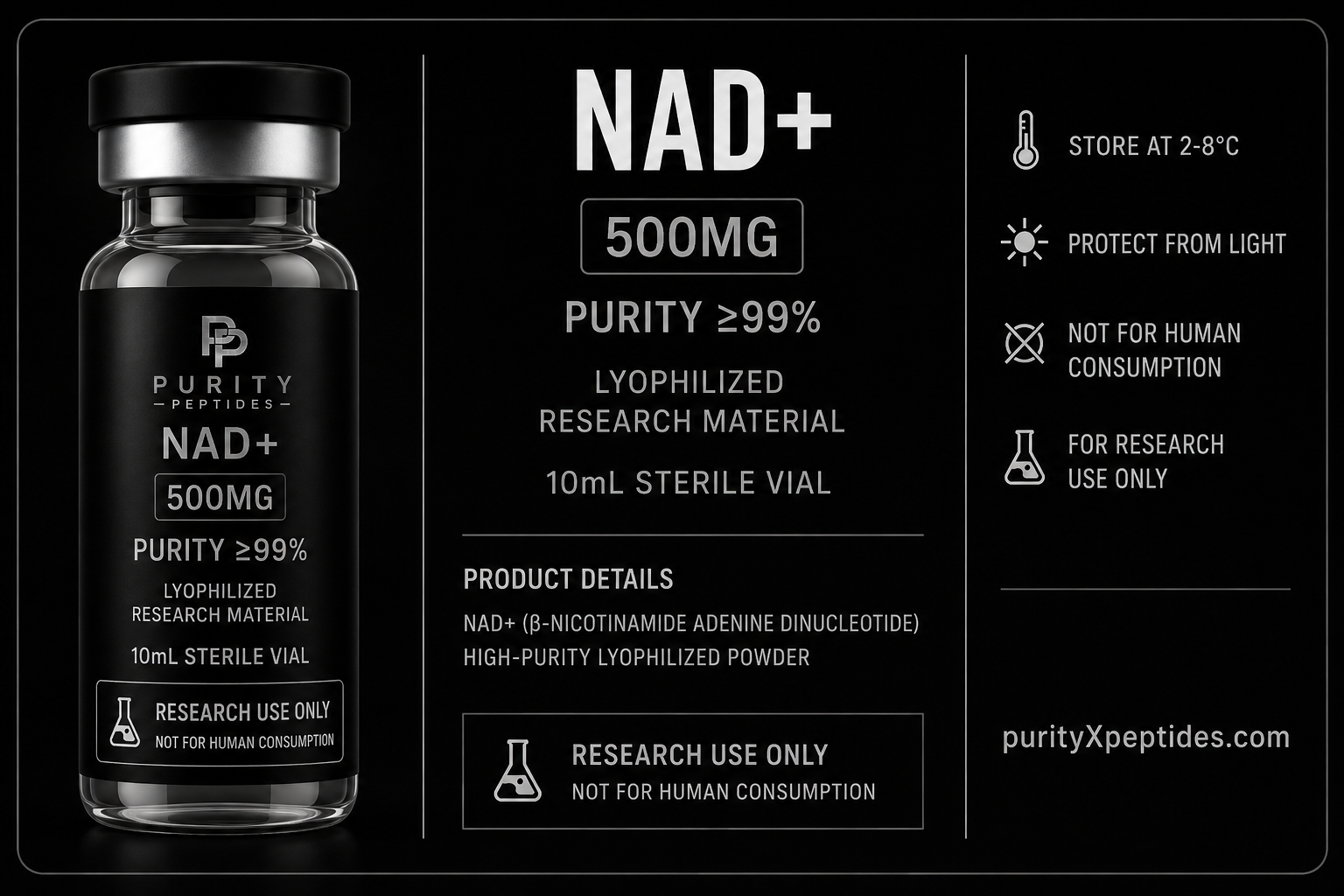 NAD+ 500mg