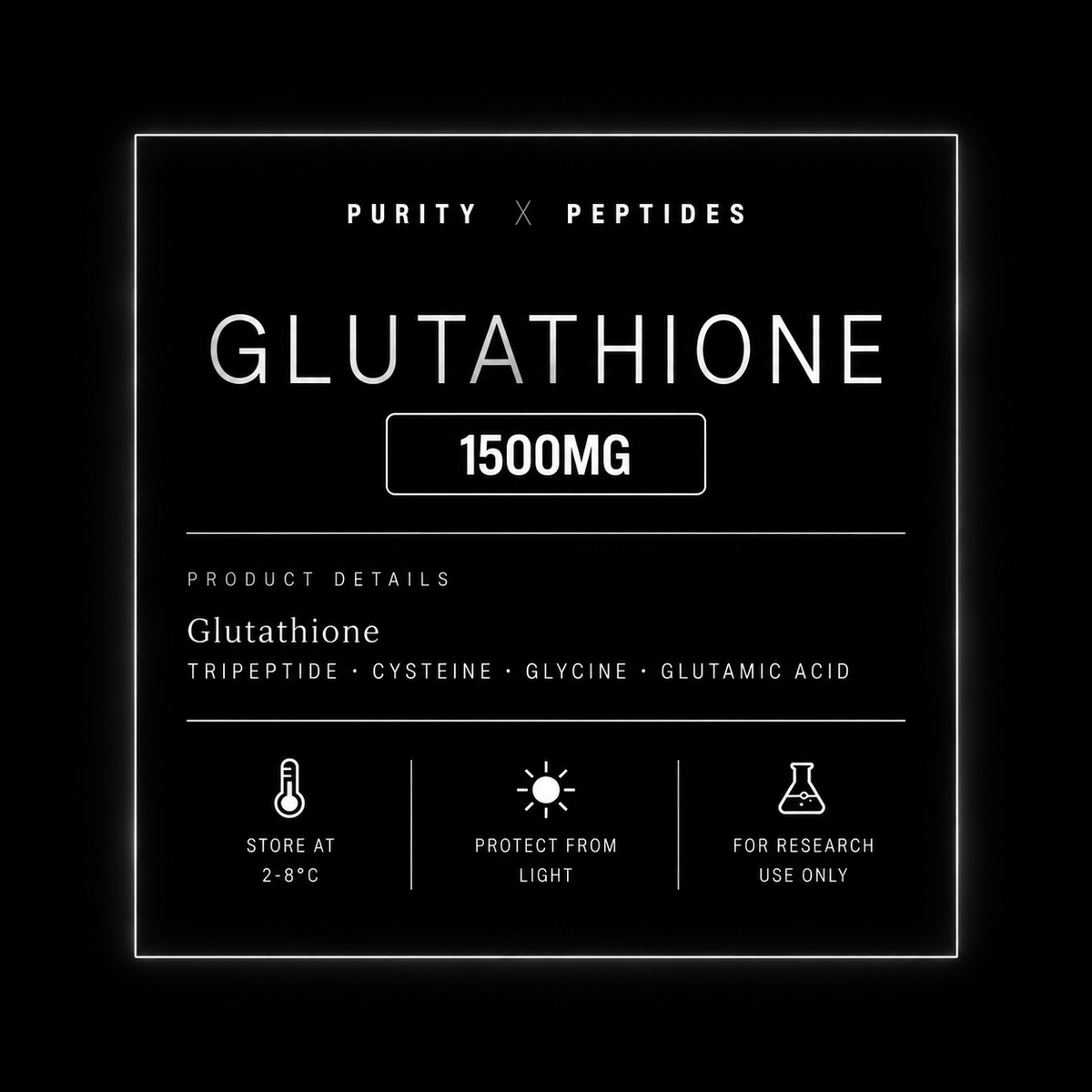 Glutathione research compound information – Purity X Peptides